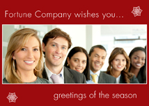Customized Red Holiday Photo Card