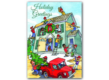 Cheerful Contractors Holiday Cards