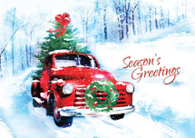 Vintage Vroom Holiday Greeting Cards