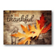 Be Thankful Rustic Thanksgiving Greeting Card