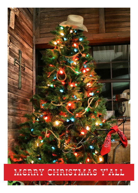 Merry Christmas Y'all Holiday Greeting Card