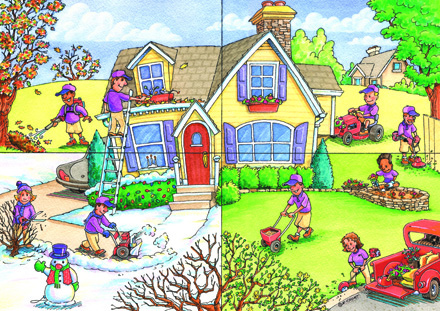 Seasonal Services Landscaping Holiday Cards