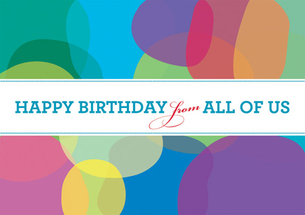 Artistic Balloons Birthday Greeting Cards